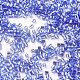 Mgb松野ガラスビーズ  日本製シードビーズ  銀の丸い穴のガラスのシードビーズのライニング  ツーカット  六角  藤紫色  11/0  2x2x2mm  穴：0.8mm  約41000個/袋  450 G /袋 SEED-Q023A-43-2
