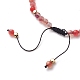 Bracelets de perles de nylon tressés réglables BJEW-JB05508-5