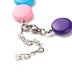 Acrylic Flat Round Beaded Bracelet for Women BJEW-JB07551-5