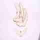 Forma de murciélago halloween recortes de madera en blanco adornos WOOD-L010-05-7