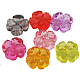 Transparent Acrylic Four-Clover Beads X-PL600Y-1