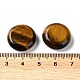 Натуральные плоские круглые пальмовые камни из тигрового глаза G-M416-10E-3