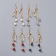 Shell perla orecchini pendenti EJEW-JE03905-1