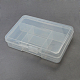 Contenedores de abalorios de plástico transparente con tapa C059Y-1