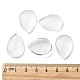 Transparent Teardrop Glass Cabochons GGLA-R024-25x18-5