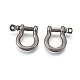 304 Stainless Steel Screw D-Ring Anchor Shackle Clasps STAS-E446-29AS-1