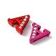 Spray Painted Zinc Alloy Slide Charms ALRI-WH0005-13A-2