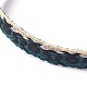 Unisex Adjustable Braided Bead Bracelets BJEW-J181-02D-3