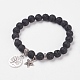 Natural & Synthetic Mixed Stone Stretch Bracelets BJEW-JB03772-2