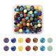 Kits de piedras curativas de yoga chakra de 100 pieza 7 colores G-LS0001-05-1