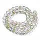 Brins de perles de verre craquelées peintes à la bombe GLAA-N035-03C-A01-2