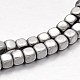 Cube Electroplate Non-magnetic Synthetic Hematite Beads Strands G-P110-03G-2