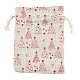 Bolso de tela de tela de algodón con tema navideño ABAG-H104-B02-2