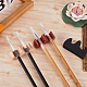 Gorgecraft 3 porta pennelli per calligrafia cinese in legno a 3 colori AJEW-GF0007-77-4