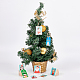 Gorgecraft クリスマス クラフト紙のタグ  ギフトタグはラベルを掛けます  アートクラフトウェディングクリスマスフェスティバル  ミックスカラー  5x4x0.04cm  穴：4.5mm  30pc CDIS-GF0001-02-5