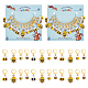Maschenmarkierer mit Bienen- und Honigglas-Anhänger aus legierter Emaille mit Verriegelung HJEW-PH01865-1