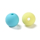 Rubberized Style Imitated Silicone Acrylic Beads MACR-D029-01J-2