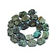 Brins de perles turquoises africaines naturelles (jaspe) G-F725-01-2