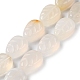 Natürlichen weißen Achat Perlen Stränge G-M418-A07-01-1