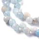 Natürliche Aquamarin Perlen Stränge G-H243-08-3