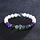 Natural Agate and Howlite Stretch Bracelets BJEW-BB31247-6
