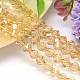 Faceted Polyhedron Imitation Austrian Crystal Bead Strands G-M183-6mm-28A-1