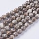 Chapelets de perles maifanite/maifan naturel pierre  G-I187-8mm-01-2