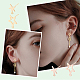 DICOSMETIC 60Pcs 6 Styles Stud Earring with Loop Star Earrings Finding Post Earring with Hole Stainless Steel Dangle Earrings with 100pcs Ear Nuts for Earrings Making STAS-DC0010-27-6