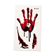 10 pièces 10 style halloween horreur réaliste plaie sanglante cicatrice amovible temporaire étanche tatouages papier autocollants AJEW-G048-03-2