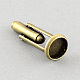Brass Cuff Settings KK-S132-10mm-KN001AB-2