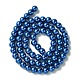 Umweltfreundliche runde Perlenstränge aus gefärbtem Glasperlen HY-A008-6mm-M-3