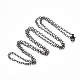 Brass Cable Chain Necklaces X-MAK-T006-06A-1