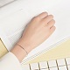 Shegrace schlichtes Design 925 Armband aus Sterlingsilber mit kleinen Perlen JB09A-4