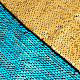 ポリエステルスパンコール生地  衣料品用  ダークターコイズ  145x50x0.05cm DIY-WH0028-74C-1