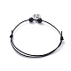 Unisex Adjustable Cowhide Cord Charm Bracelet Sets BJEW-JB04971-03-4