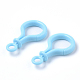 Opaque Solid Color Bulb Shaped Plastic Push Gate Snap Keychain Clasp Findings KY-T021-01D-3