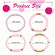 4 pièces 4 ensembles de bracelets extensibles en tube incurvé épais en acrylique de style BJEW-SW00074-04-7
