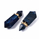 Facettes lapis naturelles pendentifs lazuli G-T131-15B-3