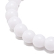 2 pièces 2 couleurs ensemble de bracelets extensibles en perles rondes en acrylique pour les enfants BJEW-JB08555-02-7