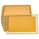 アルミブランク熱転写名刺  laciness＆長方形のプラスチックボックス付き  オレンジ  86x54x0.5mm  ボックスサイズ：95.5x59.5x24.5mm  100個/箱 DIY-WH0195-03B-1