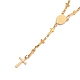 304 Edelstahl Rosenkranz Perlenketten aus rostfreiem NJEW-E133-02G-3
