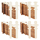 Olycraft 4 сумка 4 стиля незавершенные украшения из деревянных деталей WOOD-OC0002-98-1