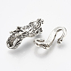 Tibetan Style Alloy S Hook with Dragon Clasps TIBE-Q088-018AS-RS-3