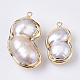Anhänger aus natürlichen barocken Perlen X-PEAR-S014-03-2