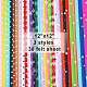 Benecreat 30 Packungen 12 x 12 cm (30 cm x 30 cm) DIY Polyester gemustert Filz Stoff Quadrate Blätter verschiedene Farben für Chrisismas Handwerk DIY-BC0005-01-3