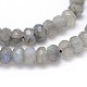 Brins de perles rondelles naturelles en labradorite G-O095-04-A-2