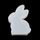 ウサギのディスプレイ装飾 DIY シリコン金型  レジン型  UVレジン用  エポキシ樹脂工芸品作り  ホワイト  125x80x32mm SIMO-H142-02A-4