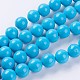 Chapelets de perles en turquoise synthétique G-E456-44-16mm-1