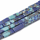 Chapelets de perles de pierres précieuses synthétiques G-S321-002-1