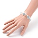 Bracelet perlé en perles de pierre naturelle mixte et coquillage X1-BJEW-TA00029-2